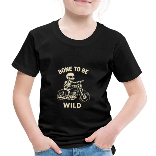 BONE TO BE WILD - Teenager Premium T-Shirt - black