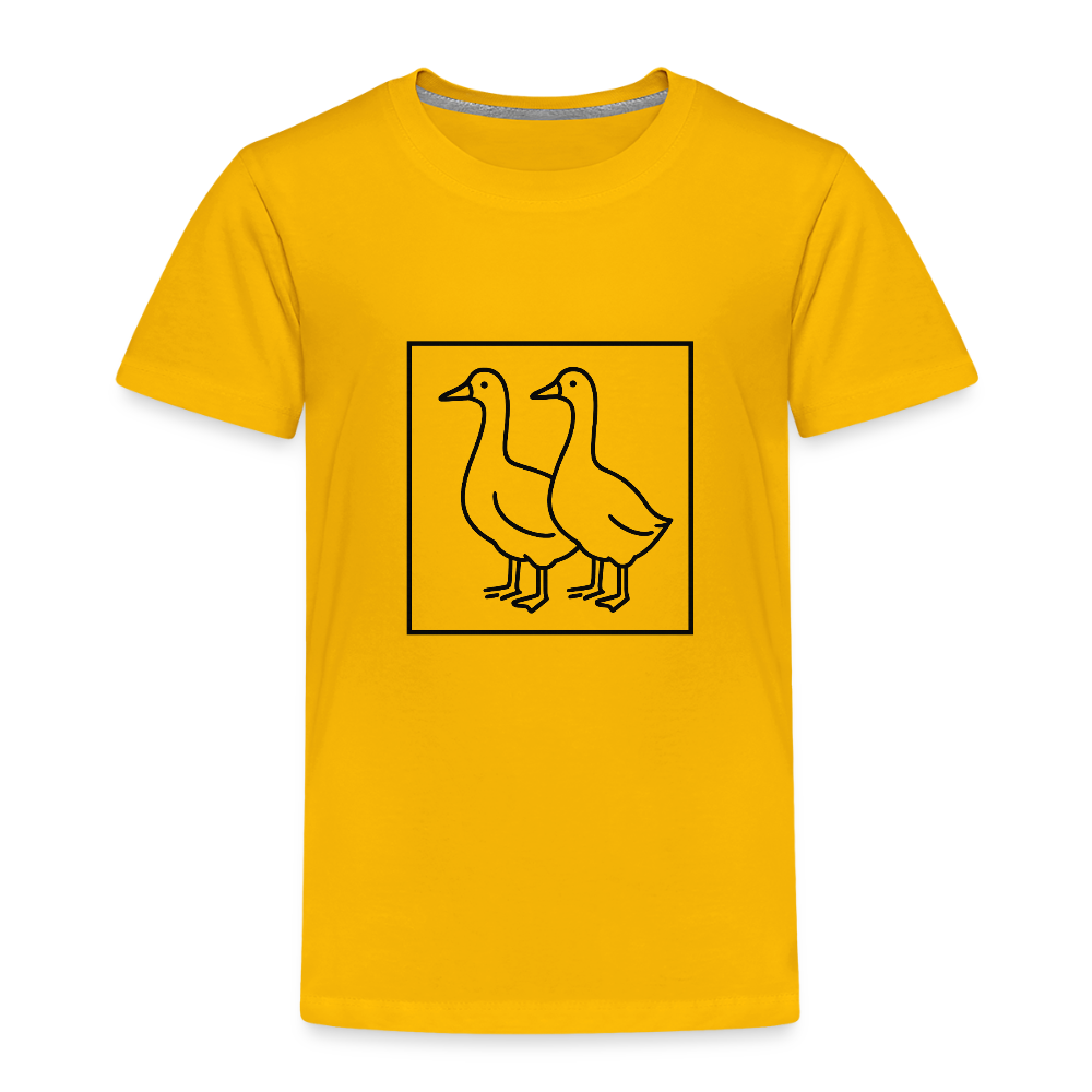 YES BOX - GÄSS BOX - Teenager Premium T-Shirt - GUL - sun yellow