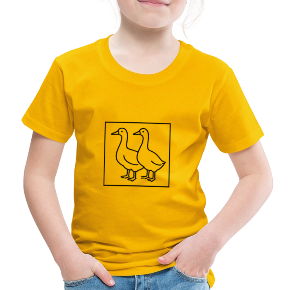 YES BOX - GÄSS BOX - Teenager Premium T-Shirt - GUL - sun yellow
