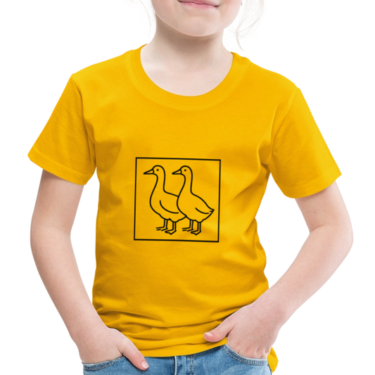 YES BOX - GÄSS BOX - Teenager Premium T-Shirt - GUL - sun yellow