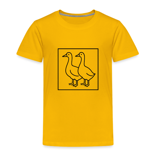YES BOX - GÄSS BOX - Teenager Premium T-Shirt - GUL - sun yellow